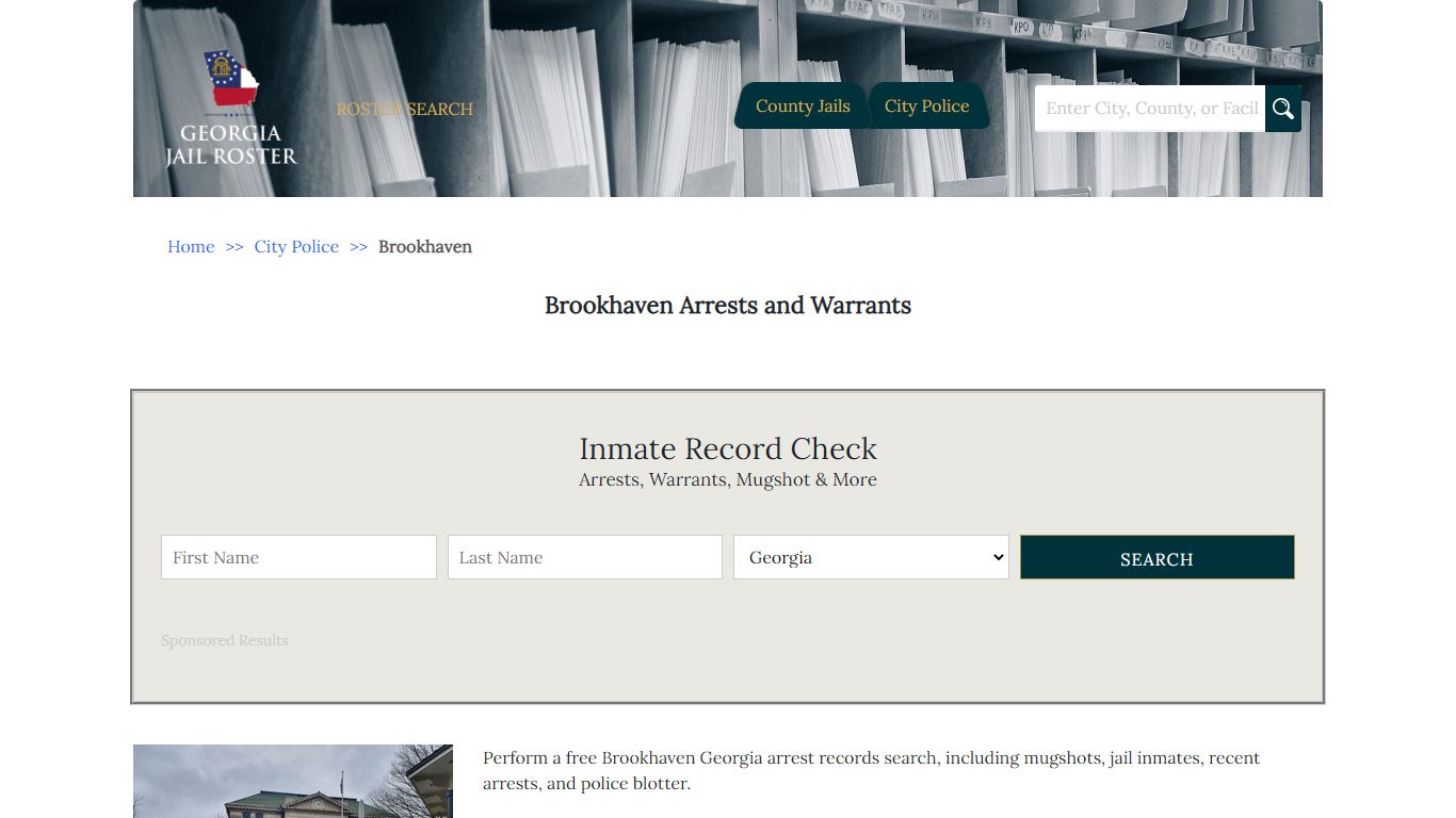 Brookhaven Arrests and Warrants | Georgia Jail Inmate Search